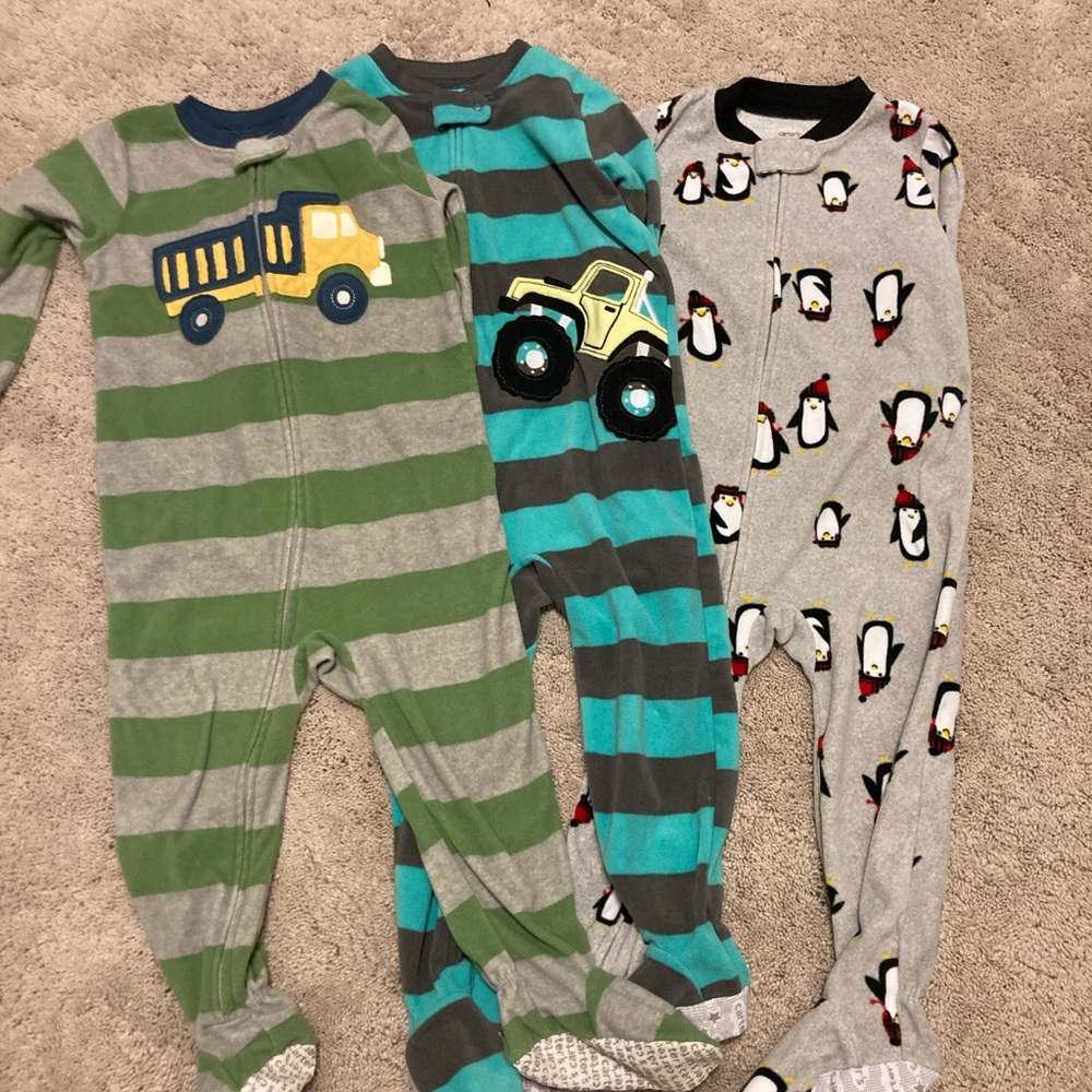 Fleece Footed Jammies 3-Pack